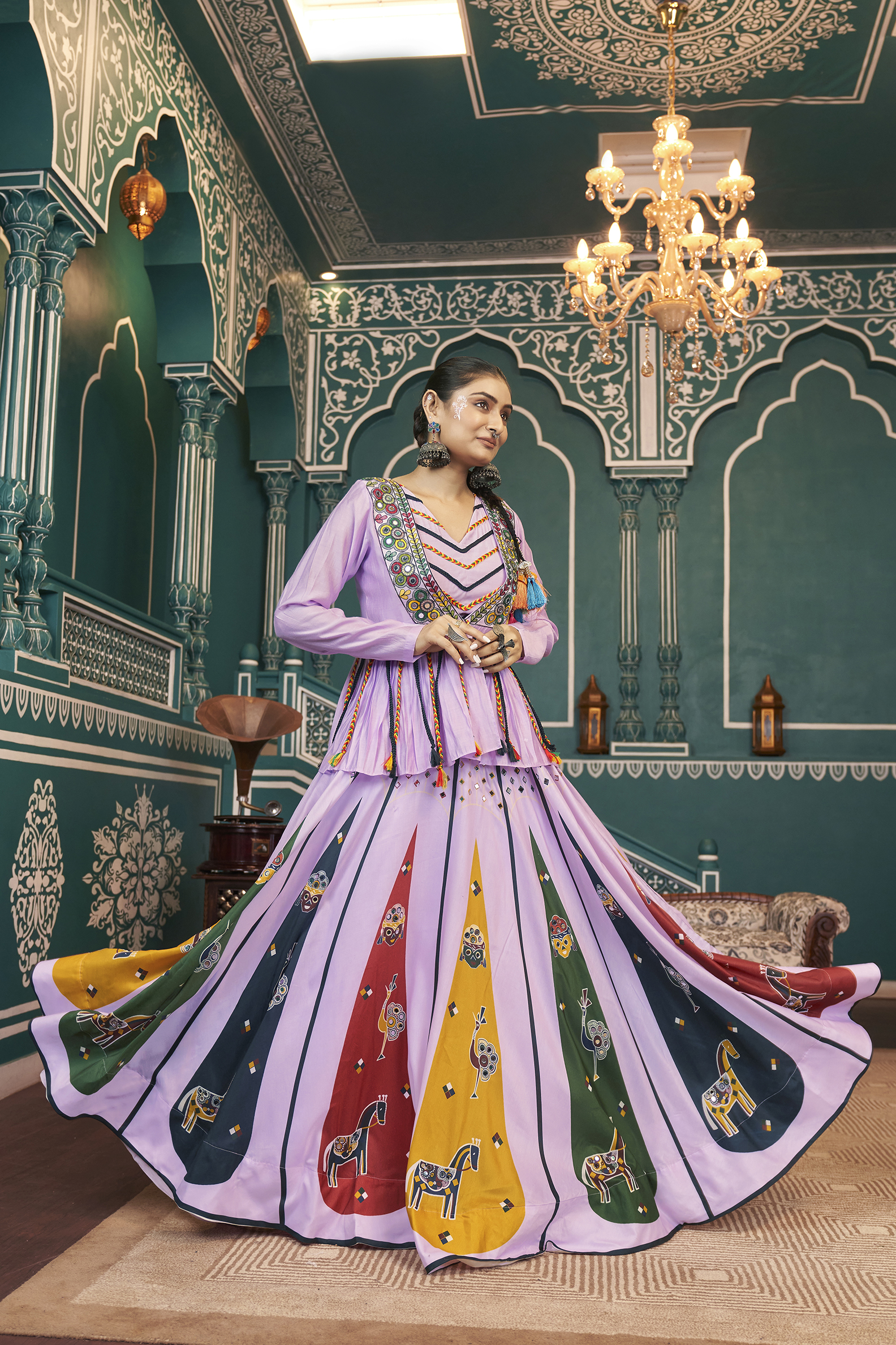 Lehenga Choli with Sequins Work