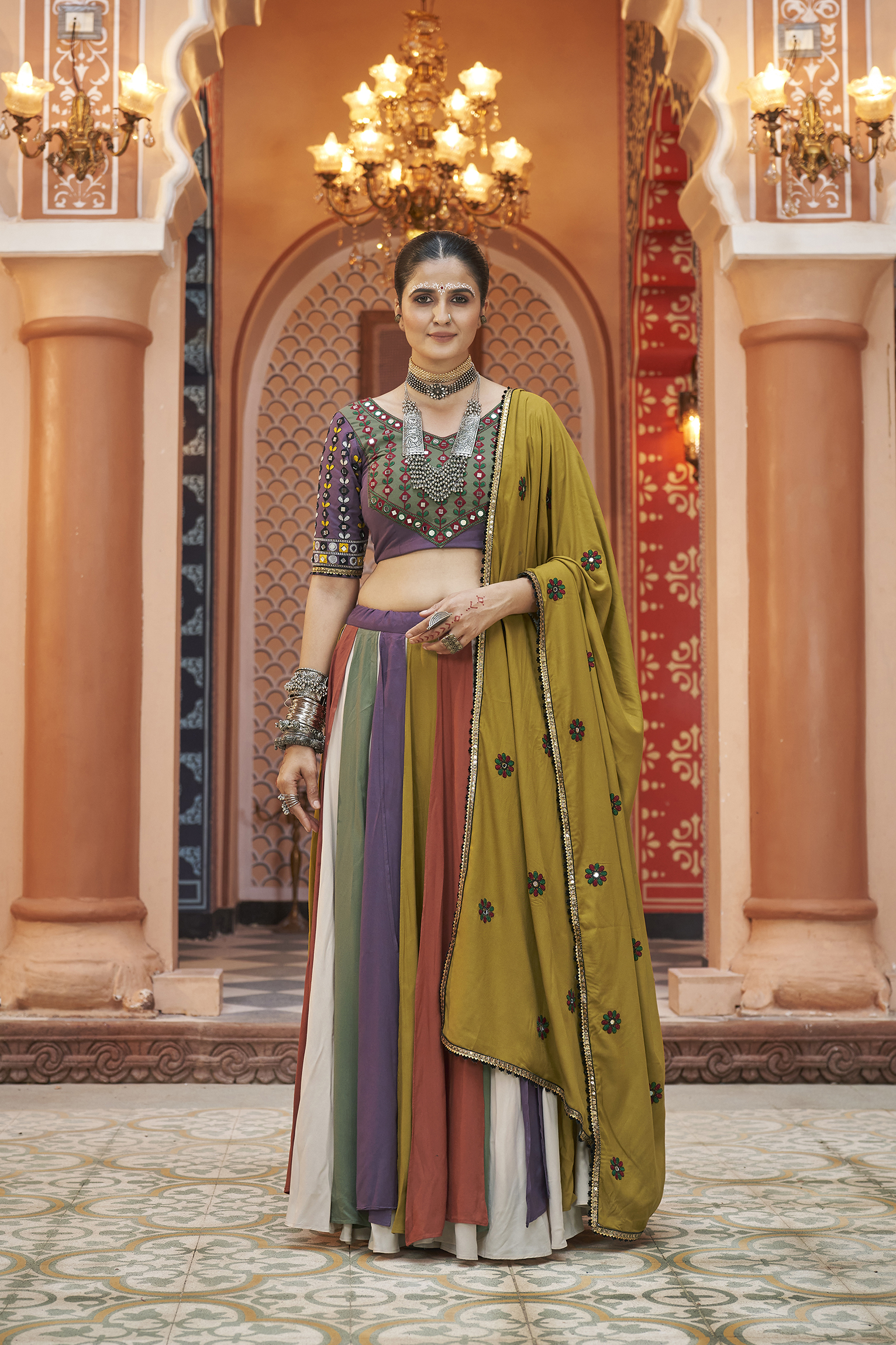 Multi Color lehenga choli