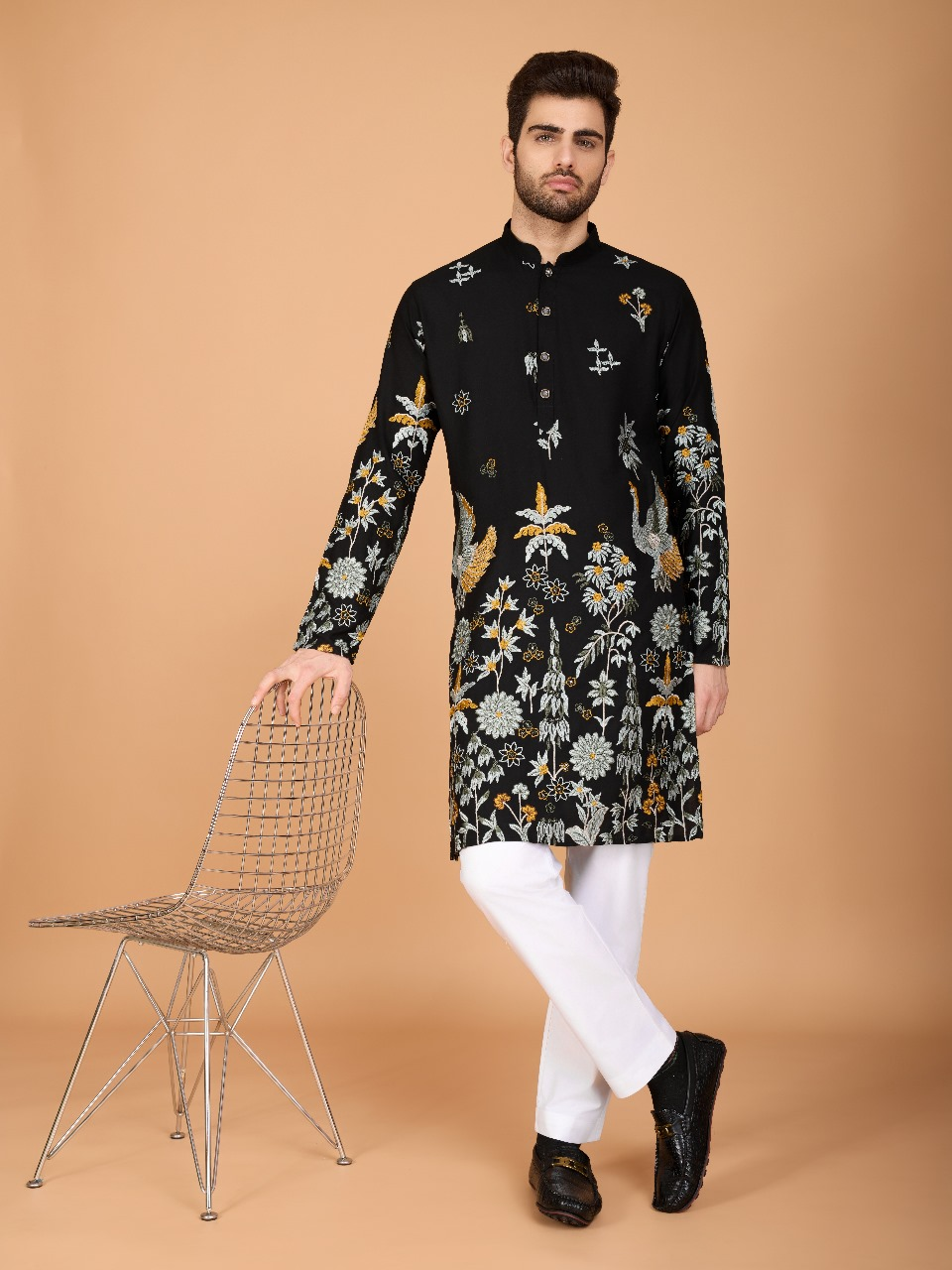 SHUBHVASTRA BLACK COLOR KURTA